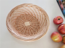  Rattan steamed buns frame wicker bread bun basket Household kitchen desktop toy woven storage basket Egg fruit plate