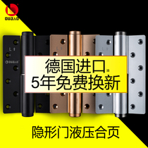Oubao invisible door hinge hydraulic door closer buffer hinge spring damping automatic closing positioning price