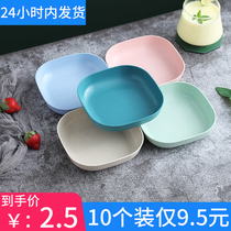 Japanese home spit bone plate plastic table put dish bone dish spit bone dish creative cute small plate Garbage Plate