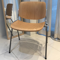 Bag House Dining Chair Solid Wood Leaning Back Chair Eu Style Iron Art Designer Retro Chair Industrial Wind Medieval Solid Wood Dining Chair