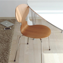 Ants Chair Danish Medieval Dining Chair Modern Minima Single Chair Tru Wooden Chair Solid Wood Bending Board Chair Designer Office Chair
