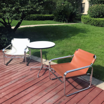 Medieval leisure lounge chair designer Net red ins back chair living room home Nordic leisure sofa chair stainless steel