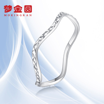 Dream golden garden platinum ring PT950 wave platinum ring Ring ring fashion new thin female gift