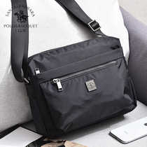 Saint Paul mens bag horizontal casual shoulder messenger bag Canvas sports large capacity Oxford travel shoulder backpack