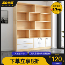 Simple bookshelf floor leaning against wall shelves Home bedroom Bedroom Containing Shelf Living Room Multilayer Display Cabinet Office Bookcase