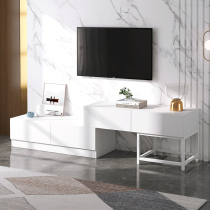  TV cabinet Modern simple light luxury cabinet Living room wall-mounted TV locker household telescopic TV side cabinet