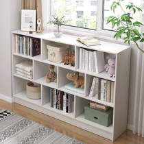 Simple Bookshelf Floor Shelve Shelf Small Containing Cabinet Stratified Shelf Bedroom Living Room Plaid Cabinet Bookcase Disposal Cabinet