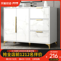 Side cabinet light luxury cupboard kitchen restaurant side cabinet storage cabinet tea cabinet microwave oven cabinet modern simple locker