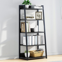 Wrought iron trapezoidal shelf floor against the wall Nordic bookshelf room bedroom partition shelf restaurant storage rack