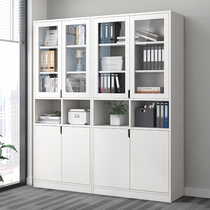 Bookshelf shelf landing wall living room office glass bookcase net red dustproof storage cabinet storage cabinet