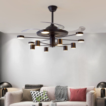 New Nordic living room chandelier invisible fan lamp restaurant lighting simple modern home creative light luxury ceiling fan lamp