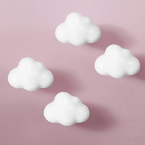 Original design ceramic handle childrens room wardrobe door furniture drawer cute cloud Nordic ins small handle