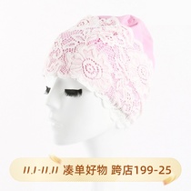 Clearance Pu coated fabric light lace pink enlarged long hair does not take the head adult womens swimming cap large ear protection