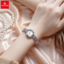 Polylins hand chaining table ladies fashion advanced senses small dial steel strip small crowdcast minimalist Temperament Waterproof