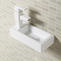 Ultra-narrow wash basin hanging wall small apartment super mini sink minimum hanging basin small very narrow childrens washbasin