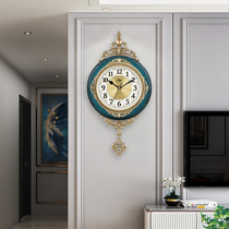 Conba European style retro swing clock living room wall clock creative fashion hanging watch silent simple clock quartz clock