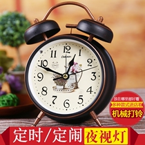 Combus alarm clock creative student bedside clock silent cute children clock simple personality lazy small seat clock