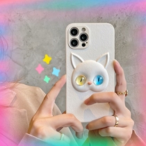 Play Sheng Zhao Rusi same three-dimensional Cat 11 12ProMax Apple 13 X XS XR SE phone case iPhone7p female 8plus cute cartoon love