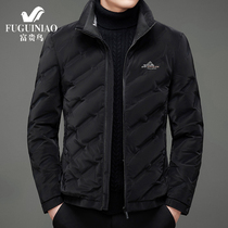 Rich bird short down jacket male white duck down 90 young and middle-aged collar business winter warm mens coat thickened