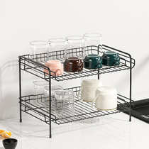 Water Cup Shelf shelf drain multi-layer table top Cup storage office tea room glass cup holder tea cup