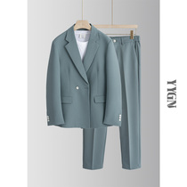 Casual suit suit suit men Korean version of Dongdaemun light luxury best man suit groomsman dress groom wedding suit two-piece tide