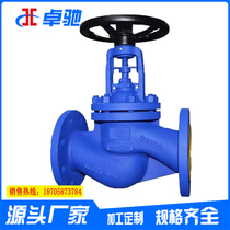 German standard bellows globe valve WJ41H high temperature steam heat transfer oil cast steel carbon steel stainless steel flange