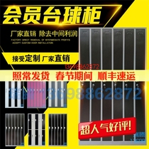 Billiard stick supplies cabinet pole frame iron billiard hall club member display cabinet through pole nine ball stick storage cabinet