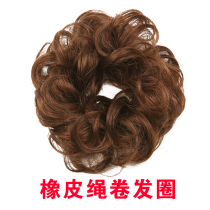 Wig hair circle female natural fluffy fashion half meatball head Flower roll hair hair bag simulation plate hair tie hair bud head
