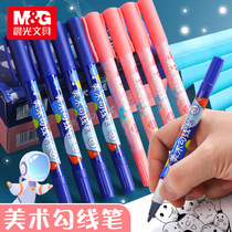 Chenguang children's hook pen wholesale round pen fine hook pen oil pen black brush double mark pen line drawing pen painting brush art hook pen oil painting watercolor drawing pen stroke pen