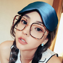 BAO WEN glasses CAN BE EQUIPPED WITH lenses myopia FEMALE TRANSPARENT LARGE FRAME RETRO LITERARY FRAME THIN ULTRA-LIGHT TORTOISESHELL EYE FRAME