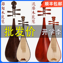 Folk music professional pipa mahogany chicken wing wood Rosewood Pipa musical instrument Beginner introduction teaching Adult Pipa musical instrument