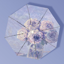 Umbrella parasol parasol automatic barometer dual use folding umbrella anti-UV parasol parasol portable girl umbrella