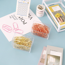 20 fat 50mm electroplated paper clips imitation gold rose gold color paper clips office supplies stationery storage