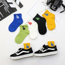 Childrens pure cotton socks boys and girls thin spring and autumn baby socks in winter 1 - 3 - 15 years old student socks