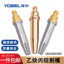 Automatic isobaric propane cutting nozzle acetylene gas cutting nozzle G02G03GK3 cutting nozzle gas cutting nozzle