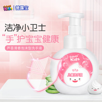 Delubo children's hand sanitizer foam type baby baby special mild non-flower bubble pressure bottle household