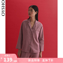 New special offer oysho cotton red honmei year chidori housewear pajamas women 35084835641