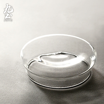 Double glass lid simple couple Coffee Cup heat-resistant glass milk tea cup creative mug accessories
