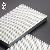 Nine earth tea tray Ceramic tea set Dry bubble table Small household pot holder Japanese simple wet and dry dual-use drainage tea table