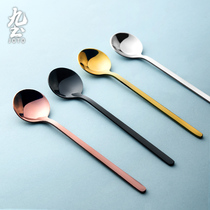304 stainless steel coffee spoon Western spoon Long handle small spoon Household spoon mixing spoon spoon spoon spoon spoon