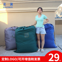 Willanb Grass Bag Canvas Oversize Packing Bag Hotel Bed Linen Packed Cloth Bag Washed plant bunches pockets abrasion resistant