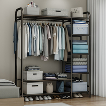  Simple coat rack Wardrobe-style clothes rack floor-to-ceiling household bedroom large-capacity indoor clothes storage hanger