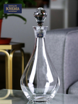 Czech Republic imported BOHEMIA red wine wake-up bottle Household creative crystal glass with lid decanter wine dispenser pot