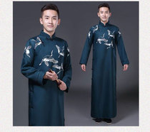 Deyun Hua Hua Comedy Suit Gown May 4th Youth Dress Adult Long Shirt Gown Performance Ancient Dress Embroidery Tang Dress Spring and Autumn