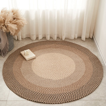 SK Brief Pure Color Handcrafted Round Woven Rug Nordic Ins Living-room Sofa Day Style Bedroom Bedside Mat