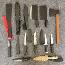 Plastic knife rubber knife model knife Army training stage prop knife sketch performance training knife children toy soft knife