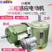 Kejie three-phase induction motor Hanao 380V horizontal vertical 4-stage 2-stage all-copper wire bench drill motor YS7124
