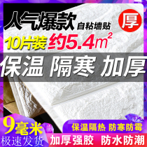 Wallpaper thickened self-adhesive 3d wall stickers ultra-thick indoor thermal insulation foam brick anti-collision cold balcony stickers
