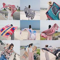 Bali seaside tourism holiday sunscreen shawl wrap dress Beach skirt towel Gauze Bikini shawl Beach towel