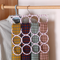  28 Ring towel rack Ring hanger multi-function belt scarf rack household hanging tie belt storage artifact